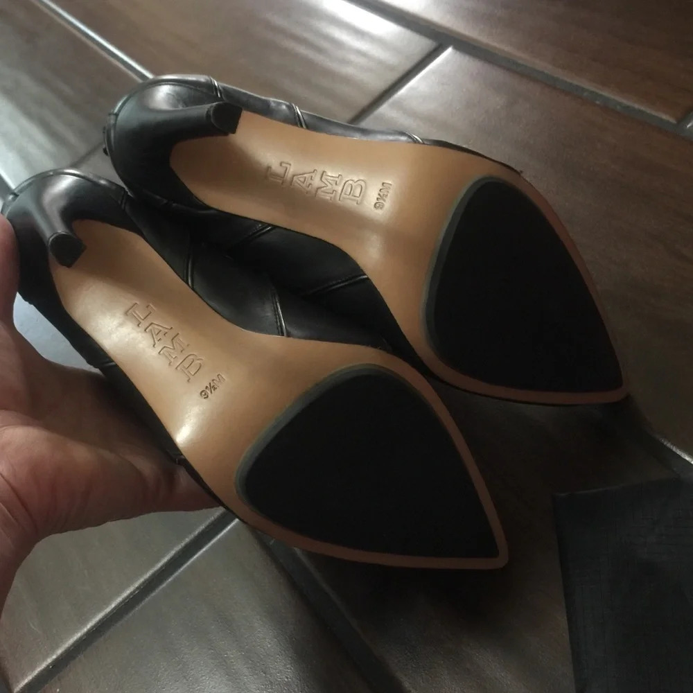 NIB LAMB Leather Black Booties - Picture 3 of 10